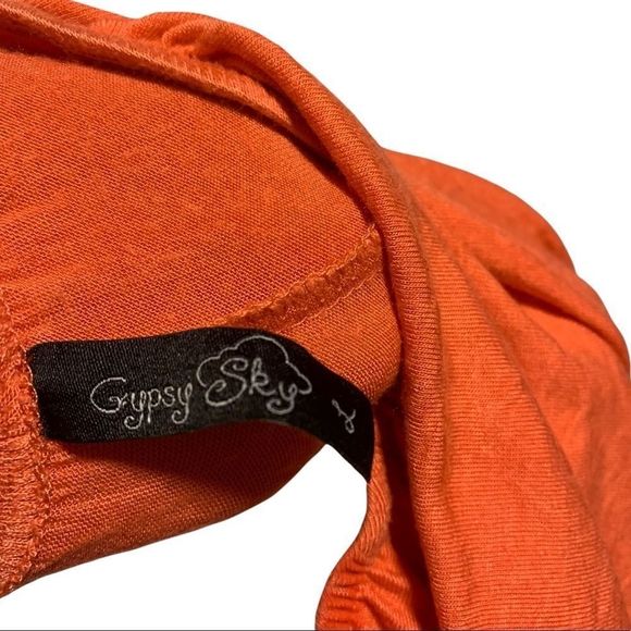 Gypsy Sky | Pink Floral Print Flowy Short Sleeve Top - Picture 4 of 4